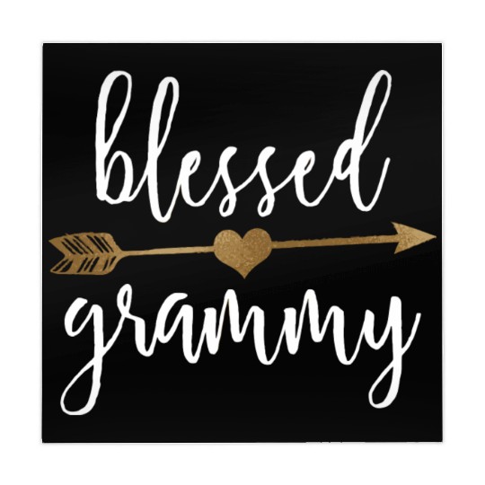 Cute Gold Arrow Blessed Grammy Grandma Mahjong Mats