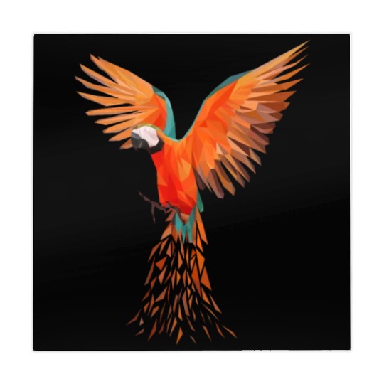 Colourful Macaw Parrots - Modern Bird Design Mahjong Mats