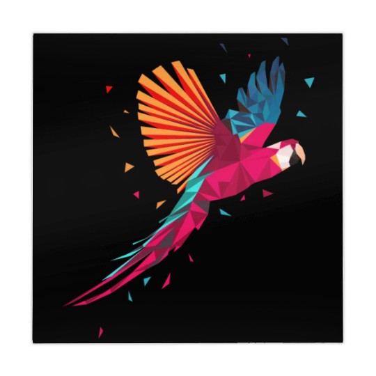 Macaw Parrot Geometric Bird Parakeet Ornitholog Gi Mahjong Mats