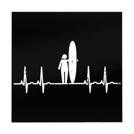 Heartbeat Surfer Surfer Surfer Lover Gift Mahjong Mats