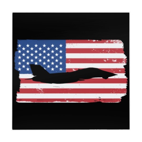 F-14 Tomcat Fighter Jet American Flag F14 Tomcat Mahjong Mats