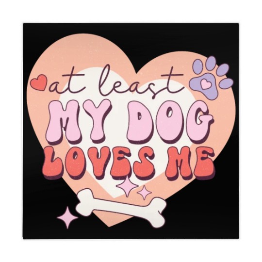 Funny At least My Dog Loves Me Anti Valentine Mahjong Mats