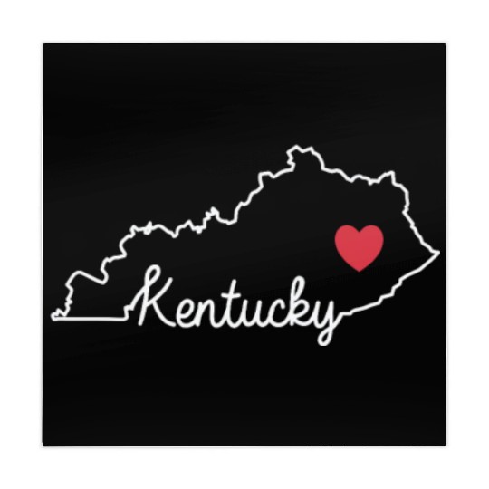 Kentucky Card with Heart USA America Mahjong Mats