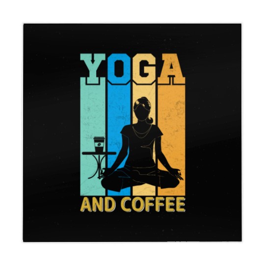Yoga and coffee Mahjong Mats