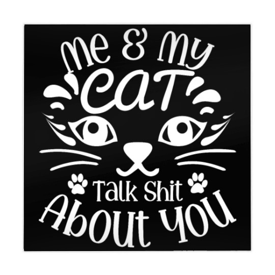 Me and my cat talk shit about you Mahjong Mats