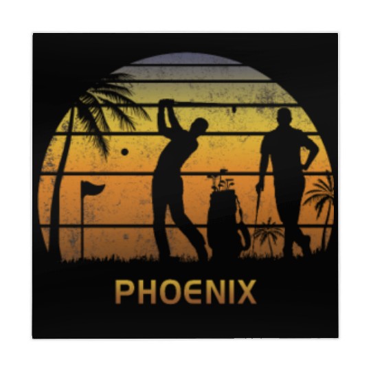 Retro Phoenix Golf Golfing Fan Golfer Gift Mahjong Mats