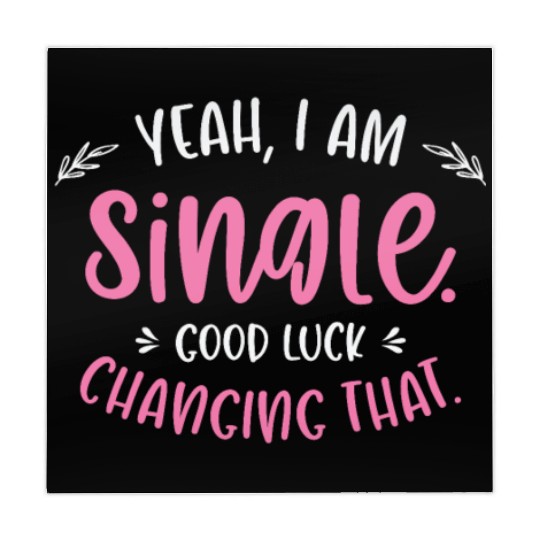 Single Relationship Independent Typography Single Mahjong Mats