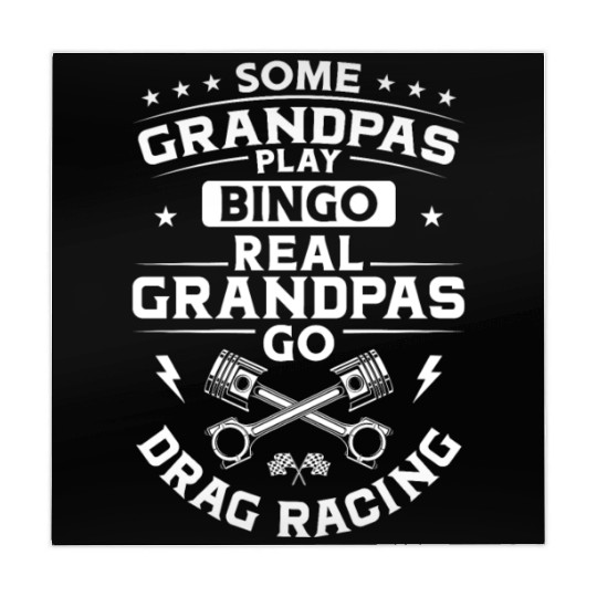 Drag Racing Race Car Grandpa Mahjong Mats