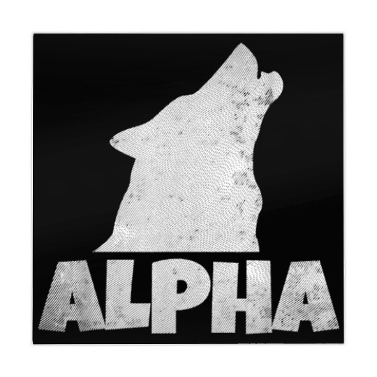 Alpha Wolf Pack Member Wildlife Mahjong Mats