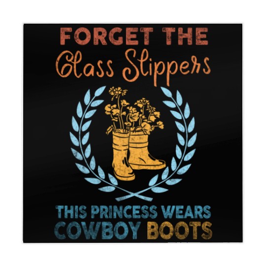 Forget Glass Slippers Princess Wears Cowboy Boots Mahjong Mats