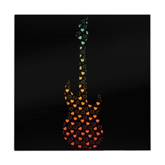 Guitar Heart Musician Bass Guitarist Bass Guitar P Mahjong Mats