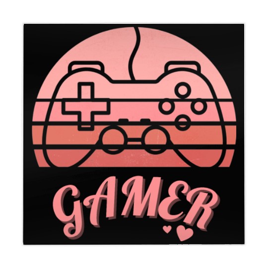 Pink Retro Gamer Valentine Day Mahjong Mats