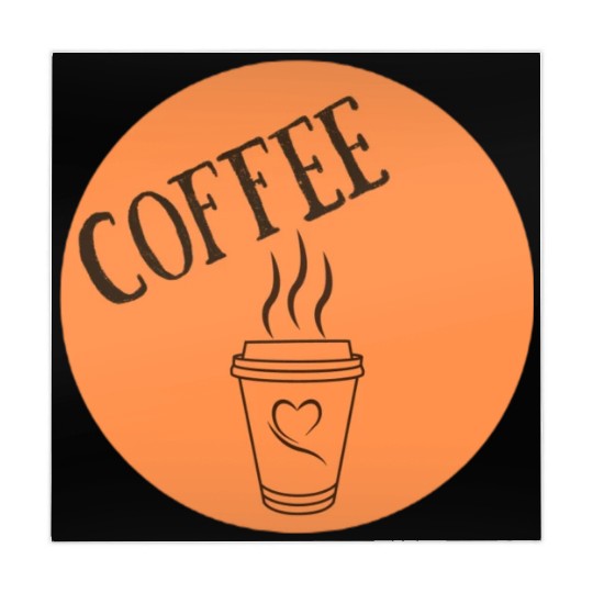 Black Orange Coffee Time Mahjong Mats