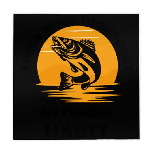 I Only Work To Support My Fishing Habit Mahjong Mats