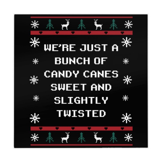 Were Candy Canes Sweet and Twisted Christmas Girlf Mahjong Mats