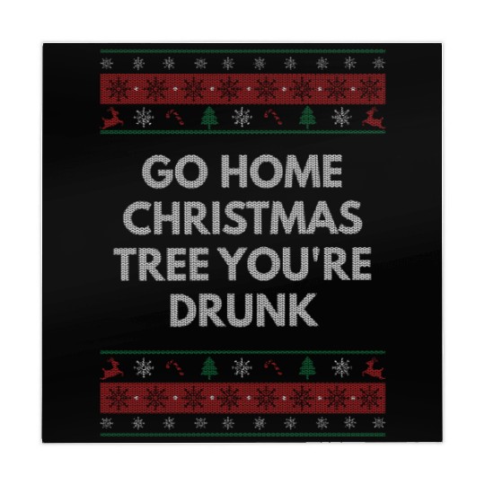 Go Home Christmas Tree Youre Drunk Xmas Beer Lover Mahjong Mats