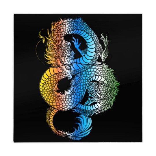 Japanese Dragon Vintage Demon Retro 102 Mahjong Mats