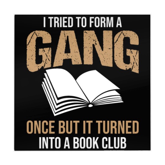 Book Club Gang Joke Pun Saying Slogan Mahjong Mats