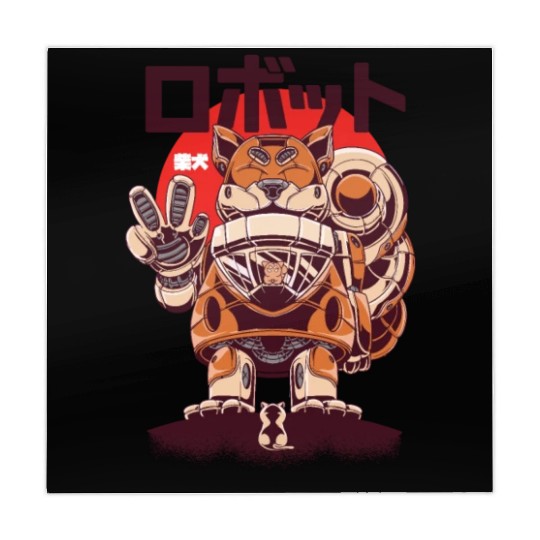 Cute Shiba Robot Pastel Kawaii Aesthetic, Yami Mahjong Mats