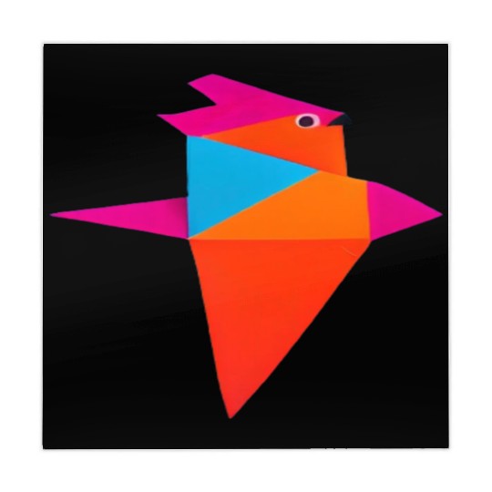 Colorful Origami Bird Mahjong Mats