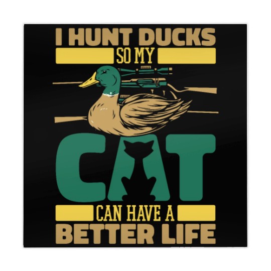 Duck Hunting Cat Mahjong Mats