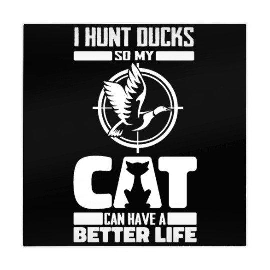 Duck Hunting Cat Mahjong Mats