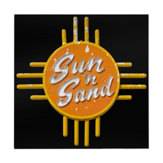Sun N Sand Motel Sign Route 66 Santa Rosa NM Mahjong Mats