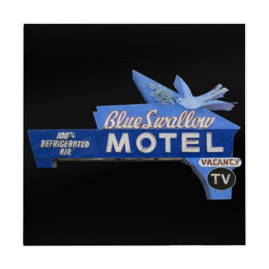 Blue Swallow Motel Route 66 Neon Tucumcari NM Mahjong Mats