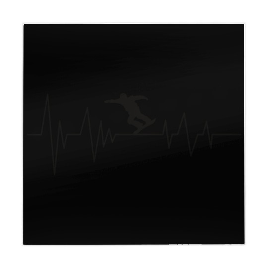 Snowboarding Heartbeat Line - Gift For Adventurer Mahjong Mats