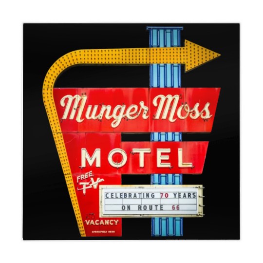 Munger Moss Motel Sign Route 66 Lebanon MO Mahjong Mats
