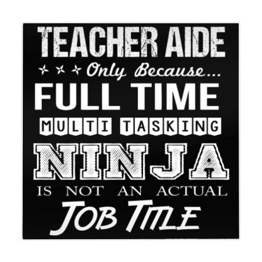 Teacher Aide Mahjong Mats - Multitasking Ninja Job Gift