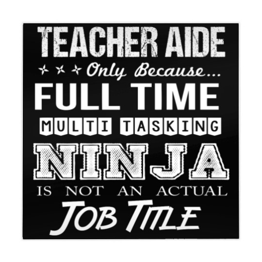 Teacher Aide Mahjong Mats - Multitasking Ninja Job Gift