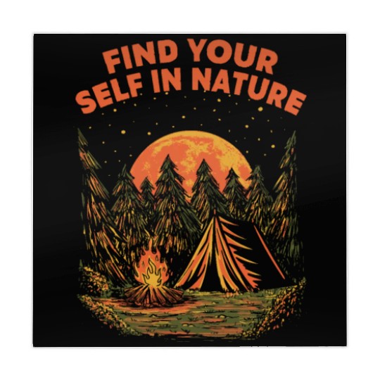 Find Your Self in Nature Camping Positivity Camper Mahjong Mats