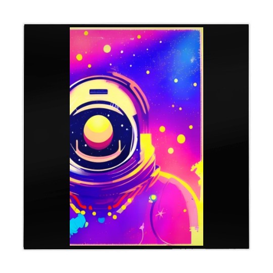 Astronaut neon colors Mahjong Mats