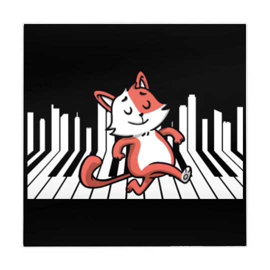 Piano Cat Musician Musical Instrument Pianist Mahjong Mats