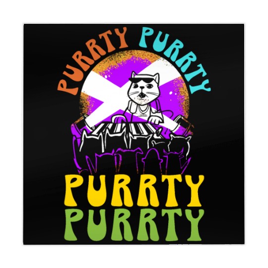 Purrty Piano Cat Musician Musical Pianist Music Mahjong Mats