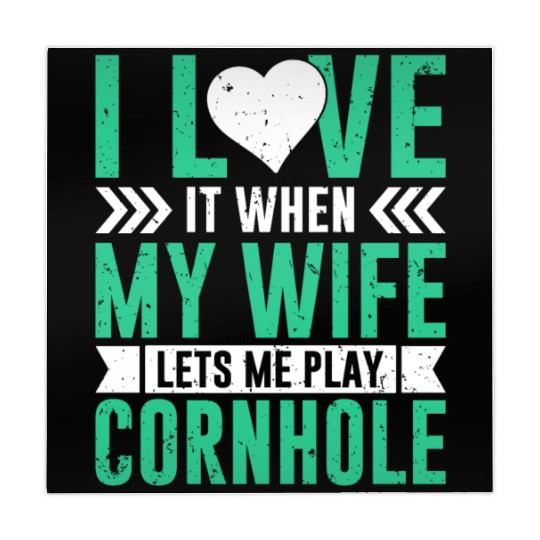 I love it when my wife lets me play cornhole Mahjong Mats