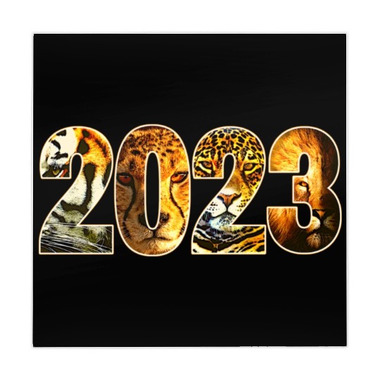 2023 WILD CAT DESIGN TIGER, CHEETAH, JAGUAR, LION Mahjong Mats