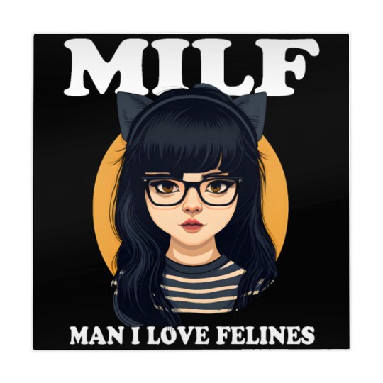MILF Man I love Felines Funny Cat Cute Anime Girl Mahjong Mats