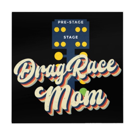 Drag Racing Race Car Mom Retro Mahjong Mats