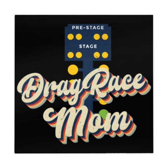 Drag Racing Race Car Mom Retro Mahjong Mats