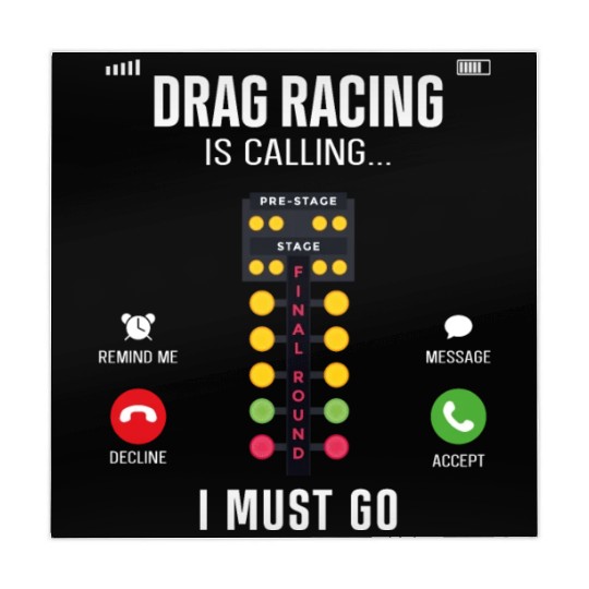 Drag Racing Race Car Phone Display Mahjong Mats