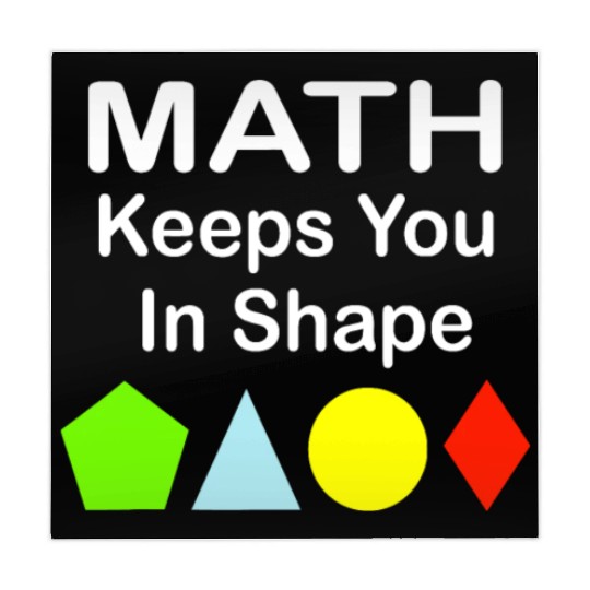 Math Keeps You In Shape Funny Math Teacher Workout Mahjong Mats