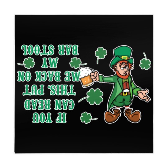 Funny Drunk Paddy Shamrock Saint Patrick Day Mahjong Mats