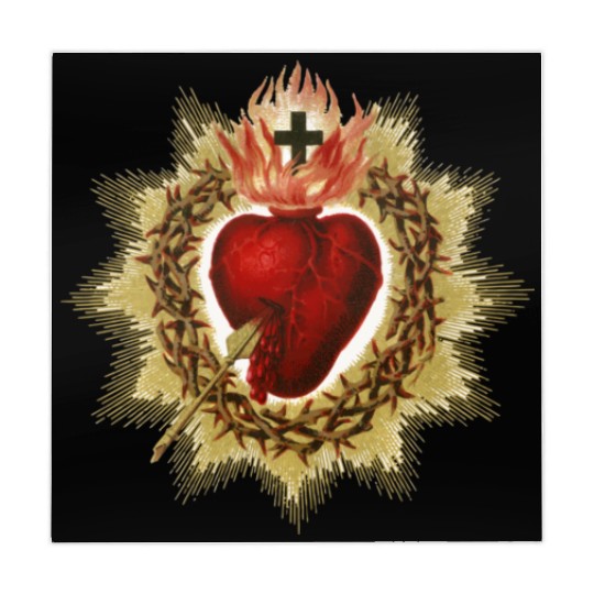 Sacred Heart of Jesus Christ Catholic Blessing Art Mahjong Mats