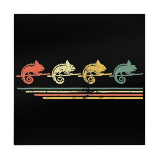 retro vintage chameleon lover animal father day Mahjong Mats