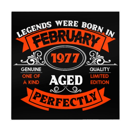 Legends Were Born In February 1977 Birthday Mahjong Mats