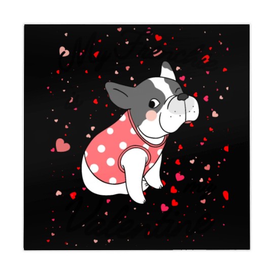 My French Bulldog Is My Valentine Mahjong Mats