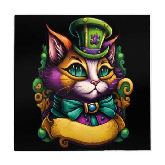 Cat Mardi Gras Mahjong Mats