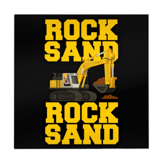 Rock Sand Excavator Front End Loader Track Hoe Mahjong Mats